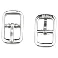 thumbnail image 2 of INSPIRE CHIC Unisex 20 Pairs Metal Leather Shoes Ornament Needle Buckle Silver Tone One Size, 2 of 6