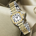 thumbnail image 5 of Watches for Women with Rectangular Roman Numeral Dial Stainless Steel Vintage Strap Quartz Waterproof Watches for Ladies,Gifts for Women, 5 of 7