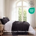 thumbnail image 3 of THD Winston - 3 Piece King Size Quilt Set, Lightweight King Bedspread Coverlet Set (King, Black), 3 of 6