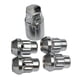 thumbnail image 5 of Pernos de bloqueo de rueda de aleación antirrobo M12x1.5mm Tuercas cónicas de 60  degree de 4 piezas con llave cromada kusrkot  Pernos de bloqueo de rueda de seguridad, 5 of 7