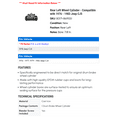 thumbnail image 2 of Rear Left Wheel Cylinder - Compatible with 1976 - 1983 Jeep CJ5 1977 1978 1979 1980 1981 1982, 2 of 2