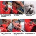 thumbnail image 3 of 30Pcs Kit Reparation Filetage M6 INOX Foret Hélicoïdal Clé Hexagonale Insert Filetage Taraud Filiere Professionnel pour Entretien Quotidien Automobile Perceuse Moteur, 3 of 5