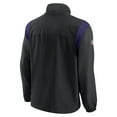 thumbnail image 3 of Men's Nike Black Baltimore Ravens Sideline Woven Logo Full-Zip Jacket, 3 of 3