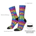 thumbnail image 4 of KLL Cassette Tapes Print Cool Socks Men's Women's Crew Socks Funny Crazy Novelty Stockings, 4 of 6