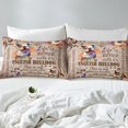 thumbnail image 3 of Erosebridal Kawaii Pug Fitted Sheet Twin, Dog Animal Themed Bedding Set Twin Size, Pet Home Decor, Microfiber 2 Pieces, 3 of 5