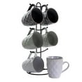 thumbnail image 1 of Elama EL-DIAMONDWAVES Ensemble de Tasses Diamond Waves 12 oz avec Support , Couleur Assortie - 6 Pcs, 1 of 2