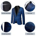thumbnail image 3 of CHOK Beauty Emily Men Blazer Suit Jacket Pants Dinner Party Prom Wedding Stylish Tuxedo, 3 of 5