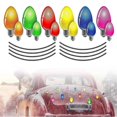 thumbnail image 1 of 20x Safe Magnet Reflective Stickers Automotive Christmas Lights Decals Xmas Bulb, 1 of 5