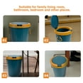 thumbnail image 5 of Hemoton  Garbage Bin Bathroom Container Small Trash Can with Lid Office Blue, 5 of 8