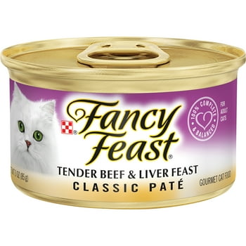 Fancy Feast Beef & Liver Pate Wet Cat Food, 3 oz Can