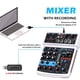 thumbnail image 5 of Interfaz de mezclador de sonido para DJ BOMGE de 4 canales con MP3 USB Bluetooth, 5 of 8