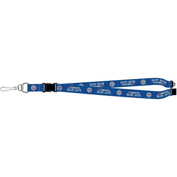 Toronto Jays Blue Premium Lanyard Keychain Double Sided Breakaway Safety Design Adult 18 Inch