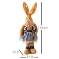 thumbnail image 6 of Bunny Plush Figure Lighted 20 Inch Tall Or Lighted Carrot Garland - Bunny in Dress, 6 of 16