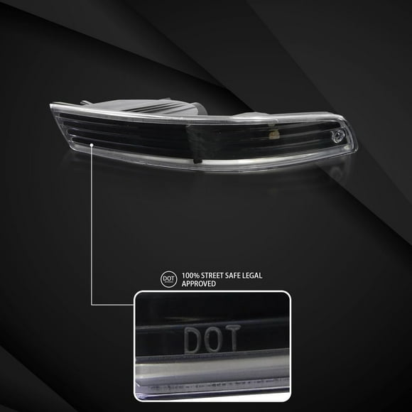 Autozensation Compatible avec Acura Integra 1994-1997, Boîtier Noir avec Pare-Chocs à Lentille Transparente, Ensemble Paire L+R