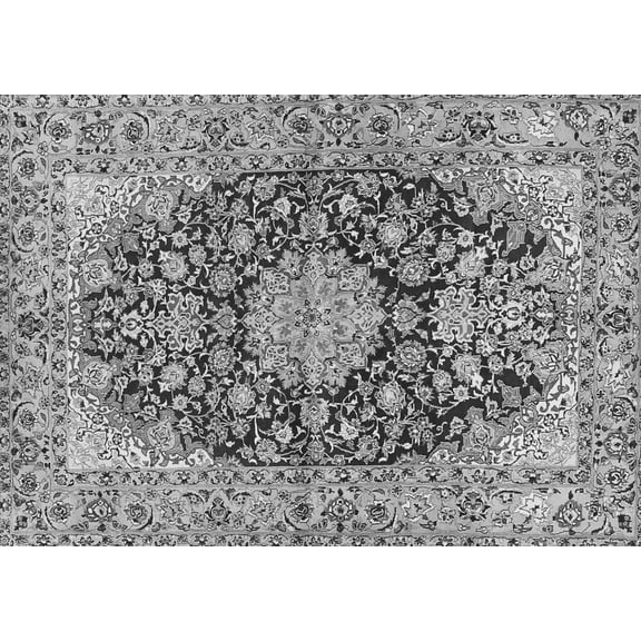 Ahgly Company Indoor Rectangle Persian Gray Traditional Area Rugs, 5' x 7'