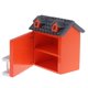 thumbnail image 4 of Casa De En Miniatura Modelo 1:12 Dollhouse Garden Hut Muebles De Juguete naranja Hugo Dollhouse Villa House, 4 of 7