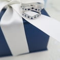 thumbnail image 4 of Dazzlingrock Collection 14K White Diamond & Blue Sapphire Ladies Millgrain Anniversary Wedding Guard Ring, White Gold, Size 6, 4 of 5