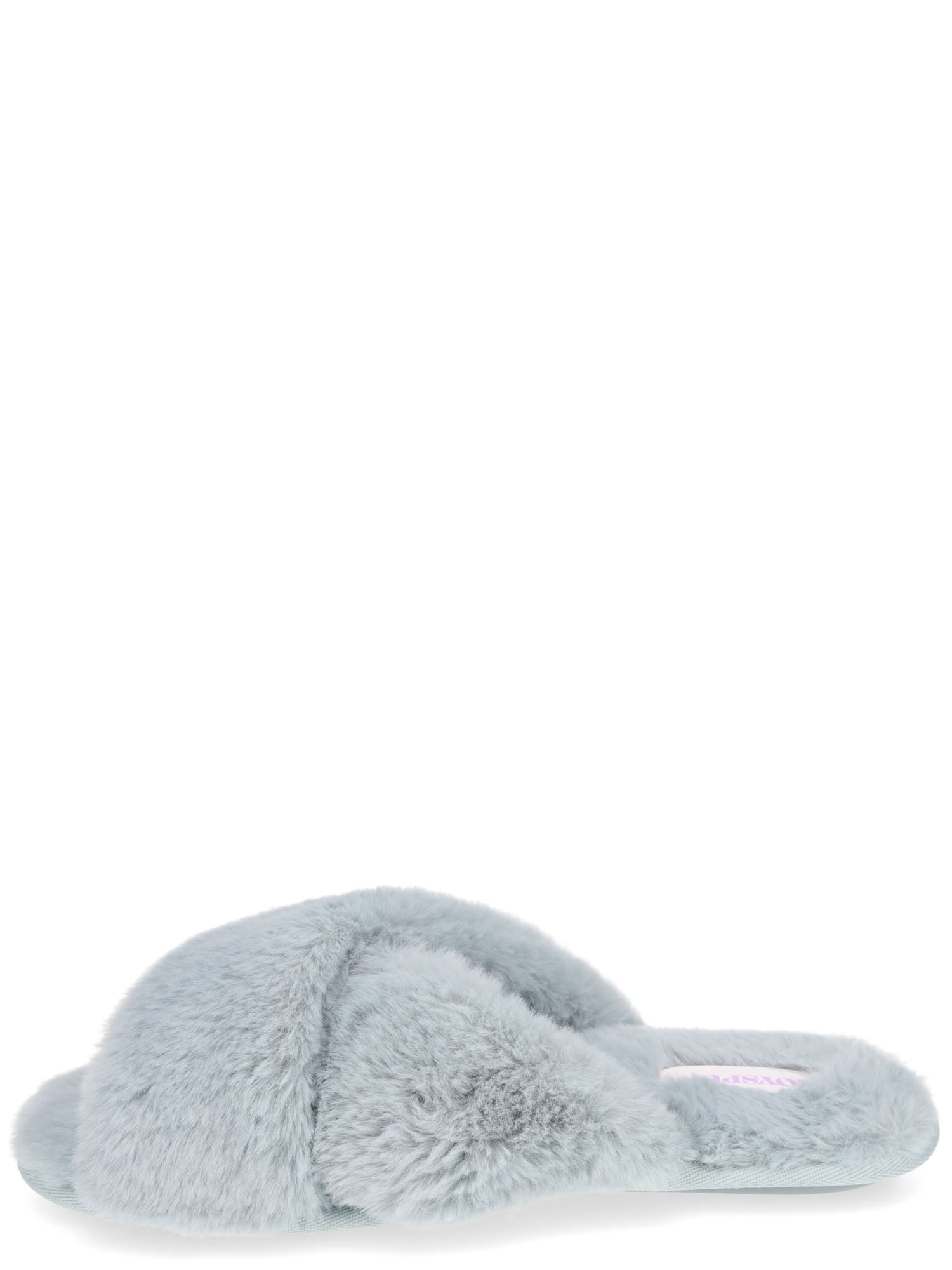 Joyspun Women's Faux Fur X-Band Slippers