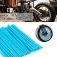 thumbnail image 3 of Protector de radios de rueda, 36 Uds., llantas de Motocross, pieles, Kit de envolturas protectoras para motocicleta todoterreno, color azul cielo, 3 of 6