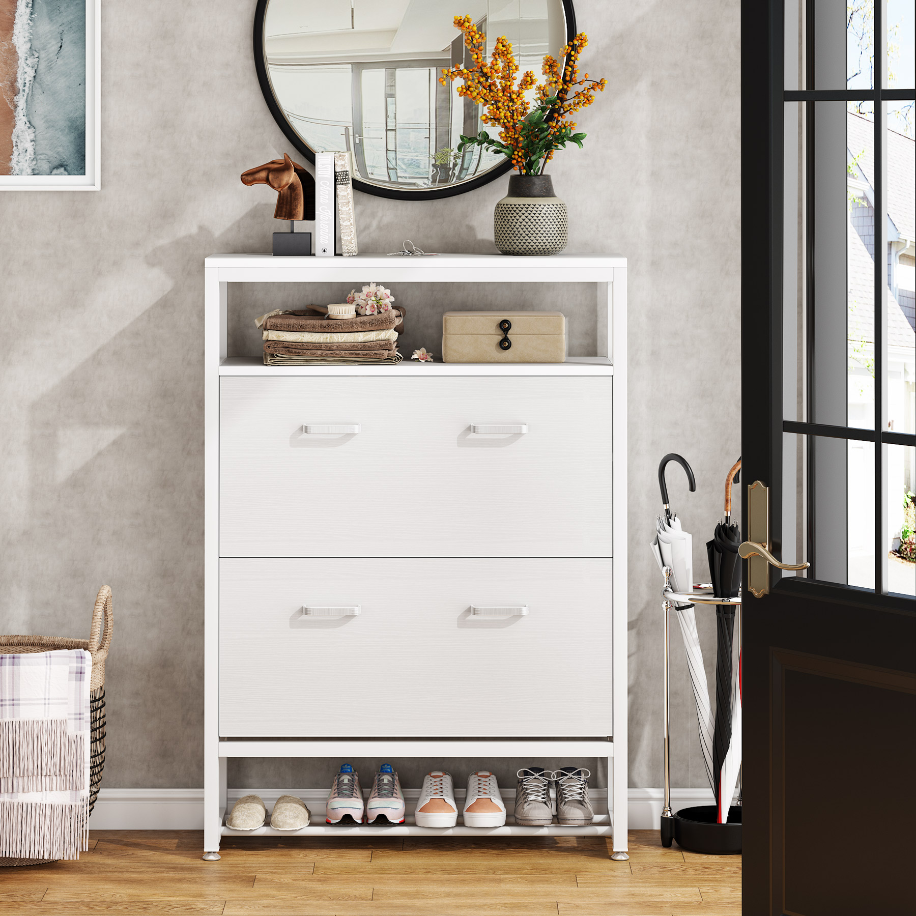 Anbuy Shoe Cabinet, Free Standing Tipping Bucket Shoes Cabinets, Shoes –  PROARTS AND MORE