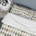 thumbnail image 4 of Designart 'Diamond Retro VIII' Mid-Century Modern Duvet Cover Set, 4 of 4