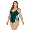 thumbnail image 3 of HAWEE Womens One Piece Swimsuit Tummy Control Swimwear Striped Bathing Suits Monokinis S-5XL, 3 of 5