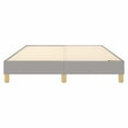 thumbnail image 3 of vidaXL Bed Frame Light Grey 137x190 cm Full Fabric, 3 of 5