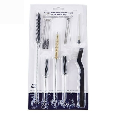 

FALYEE 17pcs Auto Parts Cleaning Kit Brush Pipe Cleaning Brush Nylon Strip Brush