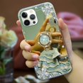 thumbnail image 4 of for iPhone 14 Pro Makeup Mirror Case for Women Girls Luxury Bling Glitter Rhinestone Cover with Shiny Crystal Diamond Ring Stand Holder Finger Grip Cute Girly Cases, 4 of 10