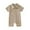 Khaki, variant on Hwmodou Boys Jumpsuits Unisex Cotton Blend Short Sleeve Solid Pullover Romper Gentleman Jumpsuit Fall Winter Holiday Jumpsuit,0-3M