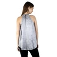 thumbnail image 4 of Artyska Women's High Low Glitter Halter Neck Top, 4 of 4