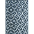 thumbnail image 2 of SAFAVIEH Cambridge Julian Geometric Wool Area Rug, Navy Blue/Ivory, 6' x 9', 2 of 8