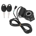 thumbnail image 4 of Electric Bike Throttle Grip, Speed Control Power Display 48V Electric Bike Twist Throttle Grips ABS  For Replacement, 4 of 8