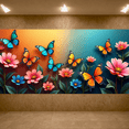 thumbnail image 6 of Beautiful Butterfly and Flower Design Background Banner Party Decors Backdrop for Garden Parties Outdoor Celebrations Photo Shoots and Spring Events, 6 of 8
