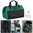 thumbnail image 2 of lixuesong Thick Carpenter Tool Bag Waterproof Oxford Fabric Large Storage Space Pouches Holder For Heavy Duty Workshop Gear, 2 of 3