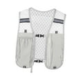 thumbnail image 4 of figatia Running Vest Breathable Adjustable Runner Rucksack Water Pack Lightweight for Camping Biking Jogging Mountaineering Grey, 4 of 8