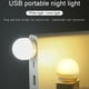 thumbnail image 5 of Lámpara de enchufe USB Computadora Carga de energía móvil Luz nocturna USB (1pc-Blanco), 5 of 7