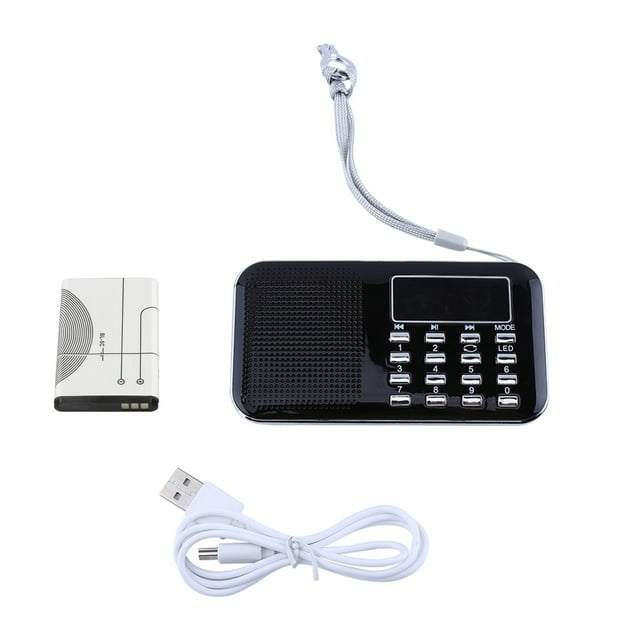 FM Radio,Mini Portable LCD Digital Stereo Radio AM Radio Exceptional Craftsmanship