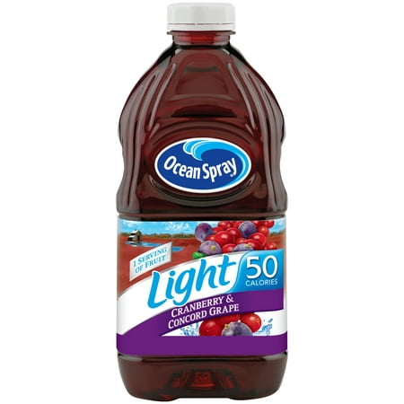 (2 Pack) Ocean Spray Light Juice, Cranberry Concord Grape, 64 Fl Oz, 1 (Best 50 50 Juices)