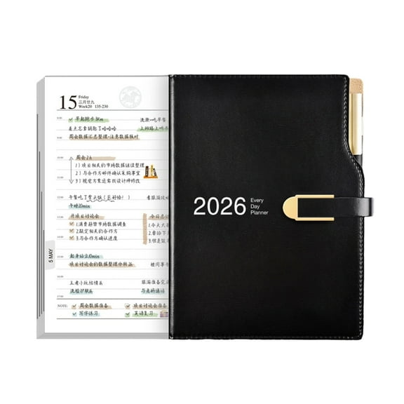 Notebook Work Planner For Time Management With Quality Paper And Compacts Design