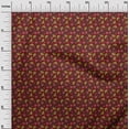 thumbnail image 2 of oneOone Cotton Poplin Fabric Leaves & Floral Block Print Fabric BTY 56 Inch Wide, 2 of 4