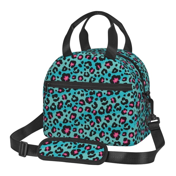 Balery Leopard 1 Bolsa de Almuerzo Impresa, Caja de Almuerzo Reutilizable, Bolsa Térmica Aislada para Almuerzo, Bolsa Antiderrames