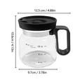 thumbnail image 4 of SharkTRUE Oz Glass Coffee Mug Coffee Pot ,Oz Glass CoffeeMug Coffee Pot Shape, Heatproof Large Capacity Cup, Mini Mocha Mug Gift, for Hot Teas, Hot Chocolate, Iced Coffee, 4 of 10