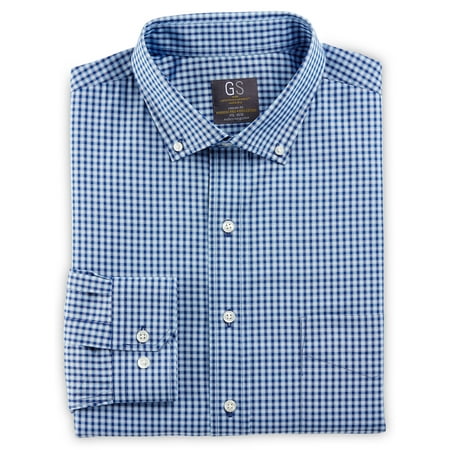 Men's Big & Tall Gold Series Tonal Small Check Dress Shirt