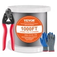 thumbnail image 1 of VEVOR T316 Stainless Steel Cable 1/8" 7x7 Steel Wire Rope 1000 ft Cable Railing, 1 of 9