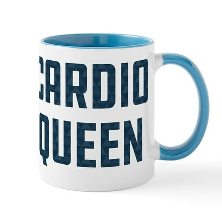 

CafePress - Cardio Queen Pattern - 11 oz Ceramic Mug - Novelty Coffee Tea Cup