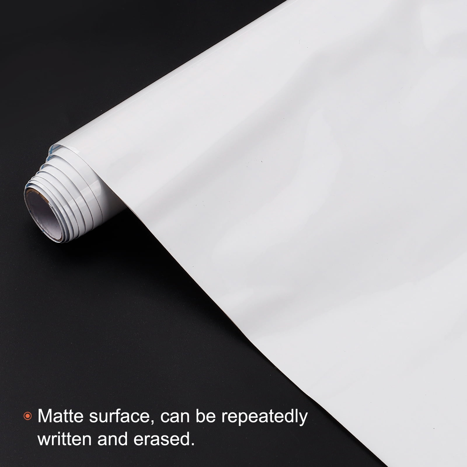 Unique Bargains Whiteboard Wall Sticker Roll Dry Erase Board Self Adhesive Presentation 39.4" x 35.4"