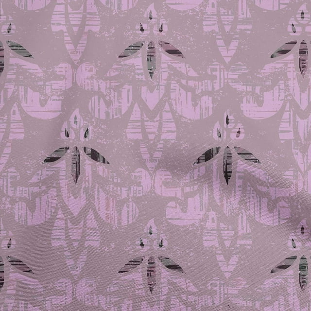 oneOone Rayon Dusty Pink Fabric Damask Sewing Material Print Fabric By The Yard 56 Inch Wide