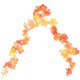 thumbnail image 1 of KAKOWELY Hojas artificiales de arce otoñal para decoración de Acción de Gracias y Halloween, ideal para el jardín del hogar., 1 of 5
