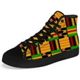thumbnail image 5 of Aidianart Womens African Kente High Top Shoes High Top Canvas Sneakers Size 12, 5 of 5